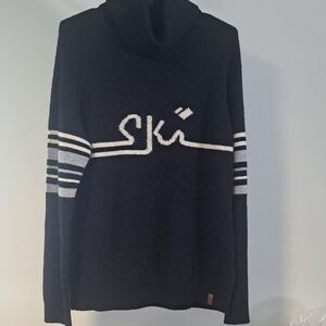 Obermeyer Black Knit with White Detailing